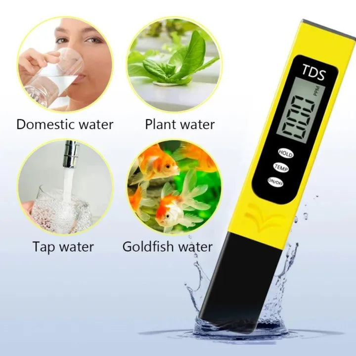 Professional Water Quality Tester Pen Highly Accurate TDS Meter with Backlit LCD Display & Auto-Hold, Portable PPM Meter for Home Tap Water Safety and Pool Testing