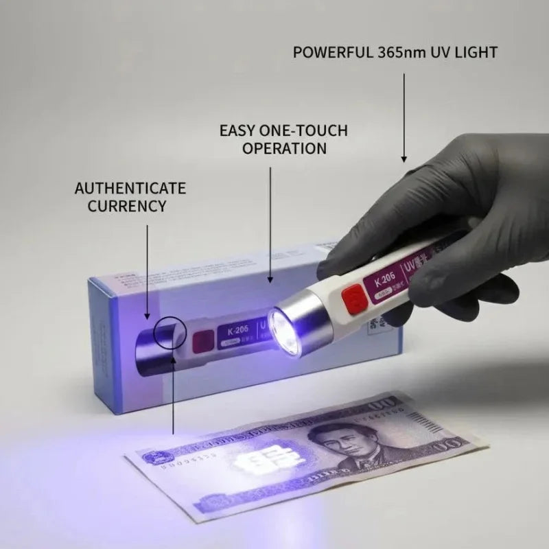 Currency Authenticity Checking Device Pen UV Rays