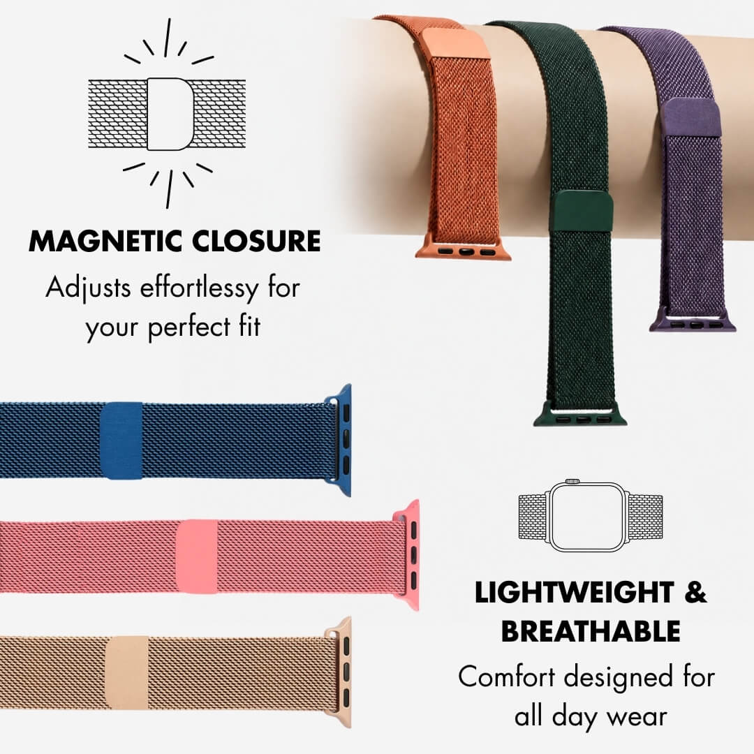Apple Smartwatch Band Milanese Strap Blue
