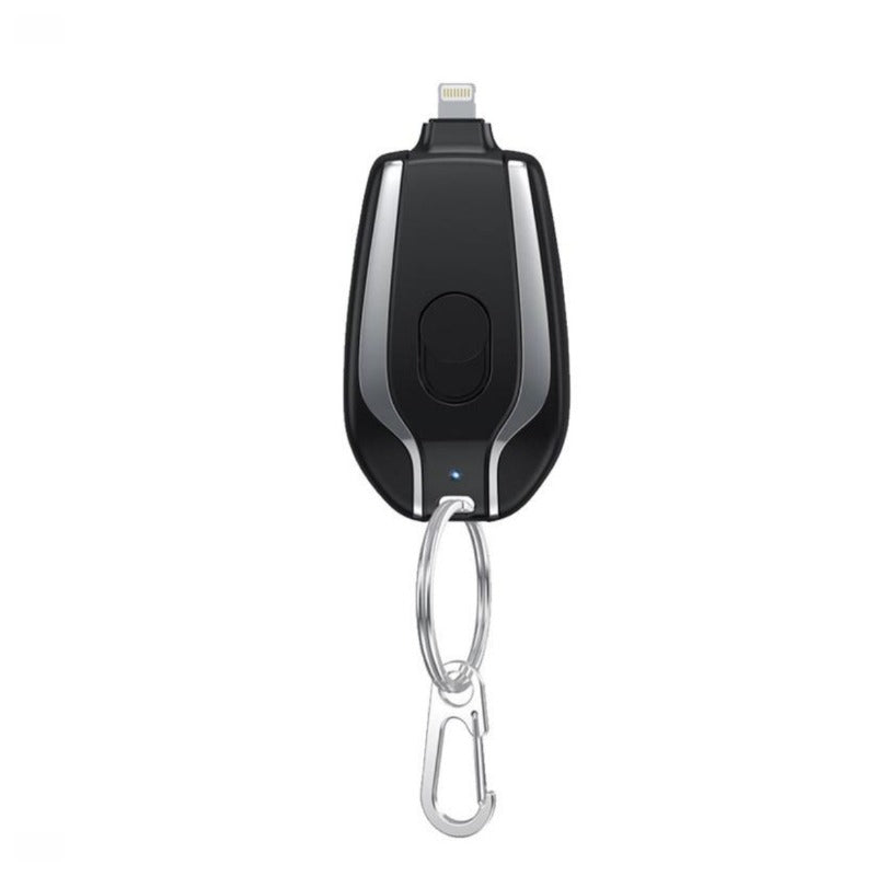 1500 MAH Emergency Power Bank Charger Keychain for Phones, Earbuds, and Wireless Devices
