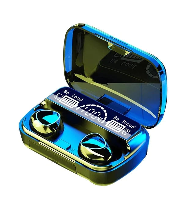 Damix M10 Bluetooth 5.3 Earbuds – Wireless Sports Headphones with LED Charging Case, Touch Control & Extended Battery Life