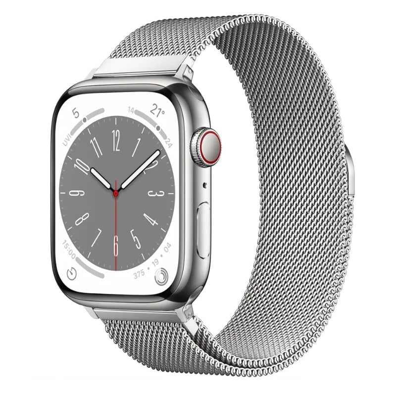 Apple Smart Watch Milanese Strap Silver
