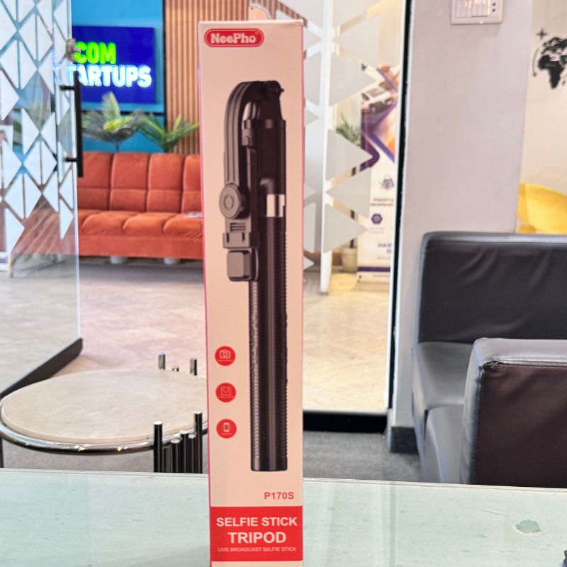 NeePho P170S | Mobile Stand |Selfie Stick | Tripod | Extendable , Bluetooth Remote, Universal Smartphone Mount | Durable Metal Build & Lightweight Design