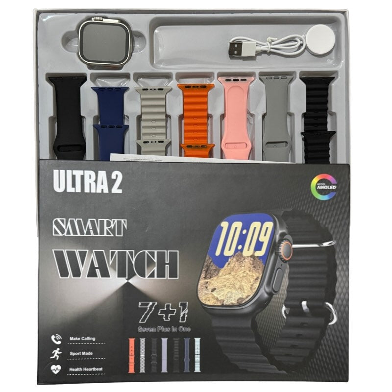 Ultra 2 Smartwatch with 7 Straps