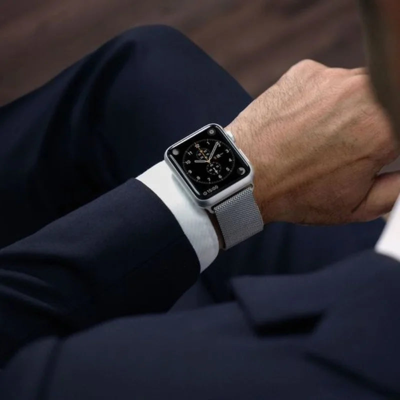 Apple Smart Watch Milanese Strap Silver