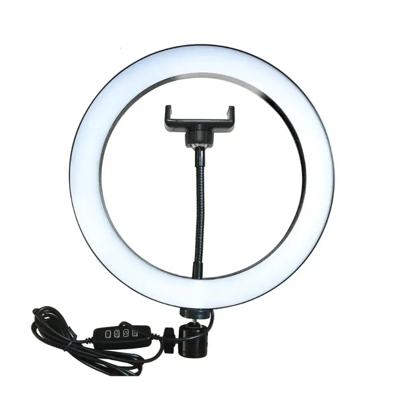 |RGB MJ26| LED Ring Light 26cm with Tripod, Phone Holder & 360° Color Modes