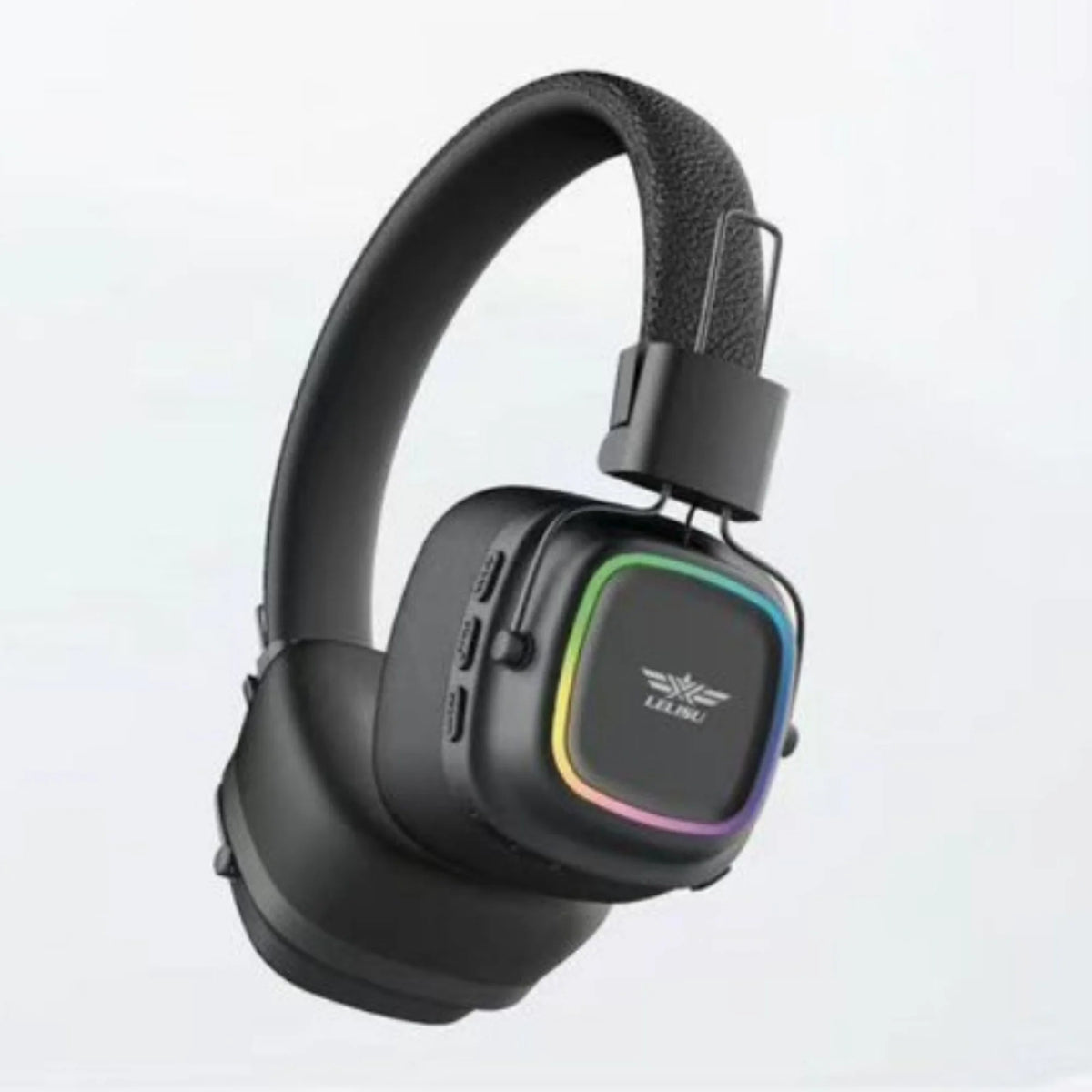 Lelisu LS-258 Wireless Bluetooth 5.4 Headphones | Deep Bass Over-Ear Gaming Headset with LED Lights & Mic