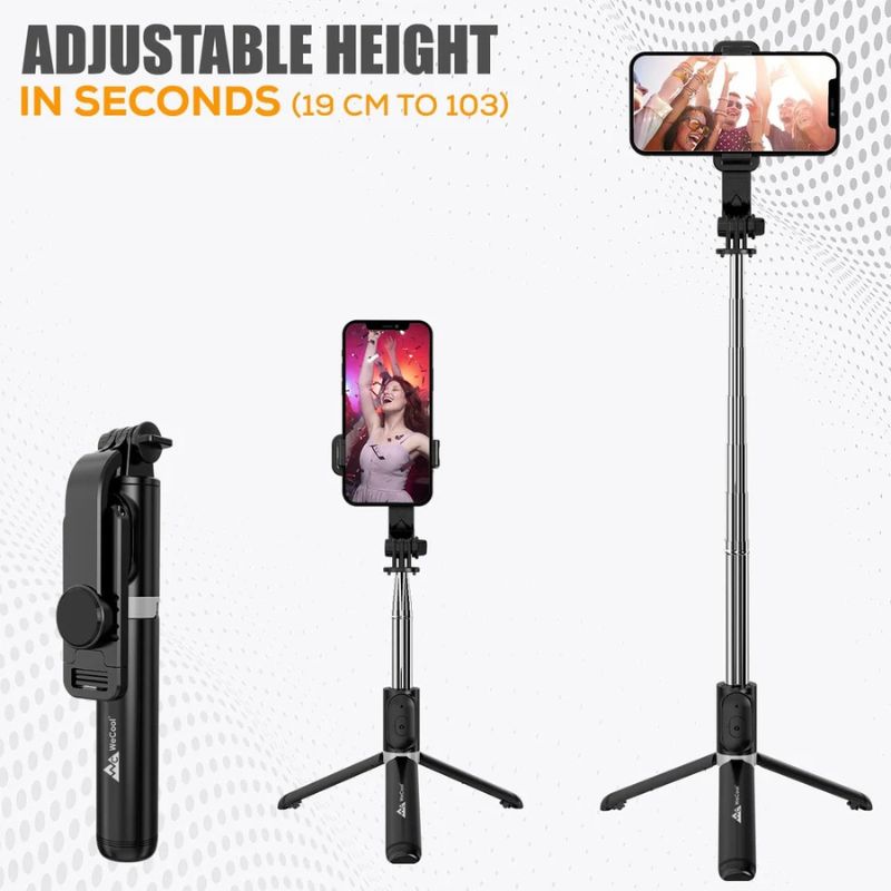 NeePho P170S | Mobile Stand |Selfie Stick | Tripod | Extendable , Bluetooth Remote, Universal Smartphone Mount | Durable Metal Build & Lightweight Design