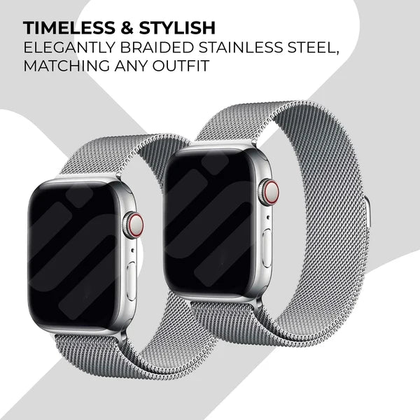Apple Smart Watch Milanese Strap Silver